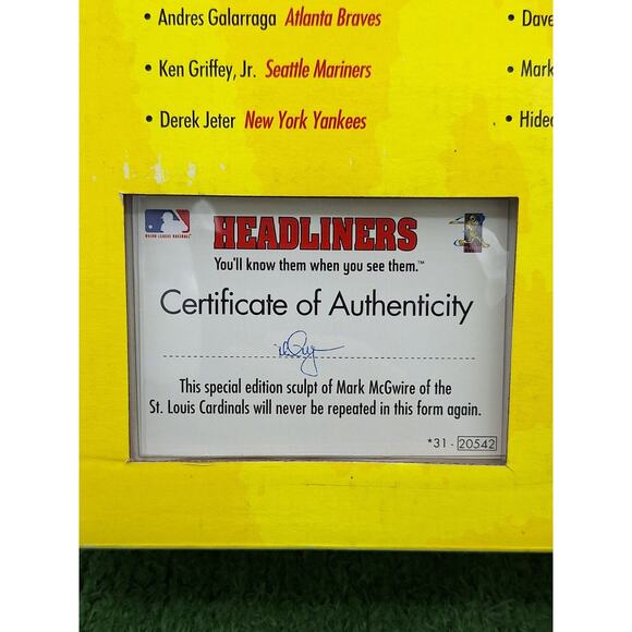 Vtg NIB 1998 MLB Home Run Headliners XL Ken Griffey Jr & Mark McGwire - Picture 5 of 6